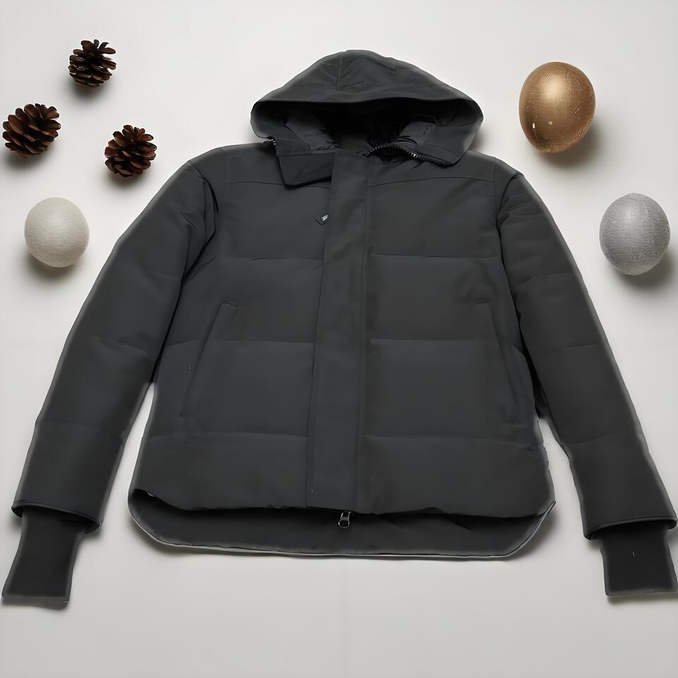 Gucci Unisex Black Hooded Windproof Warm Coat