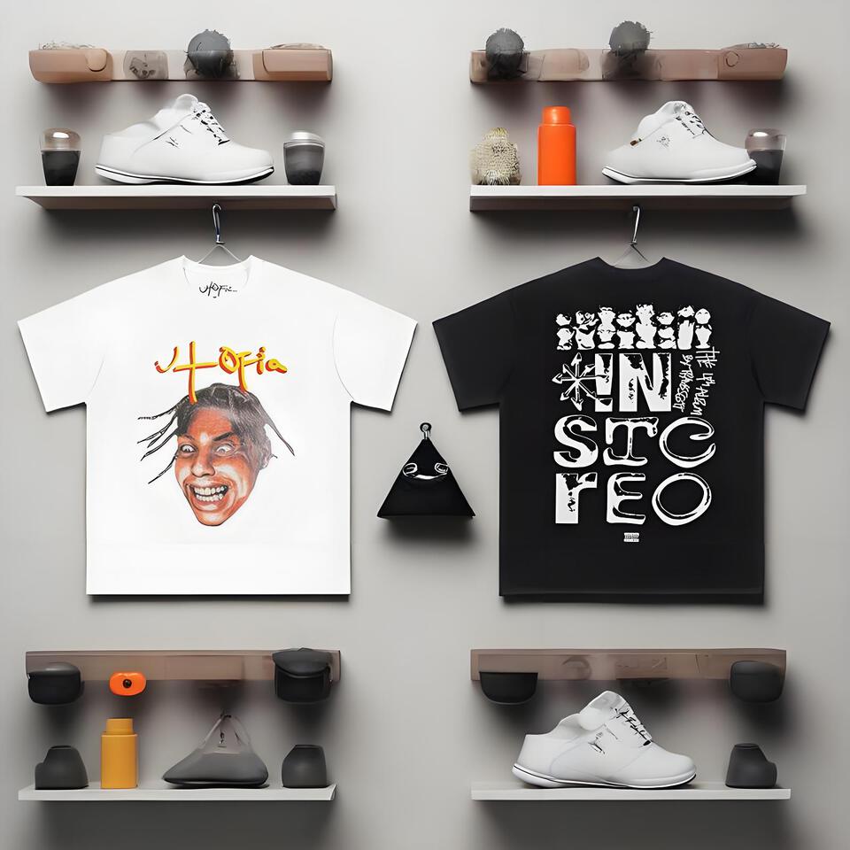 Hundreds 4Opia Unisex Cotton Graffiti Print Street Tee