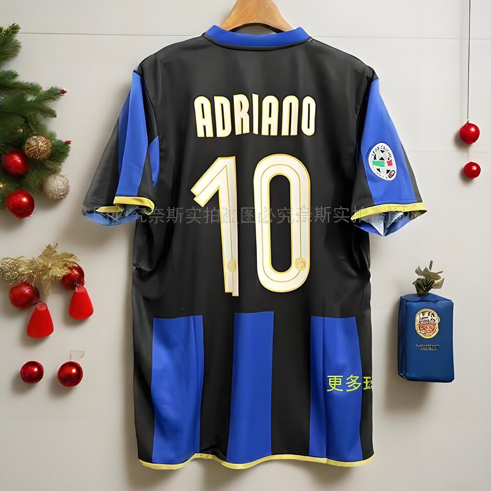 Inter Milan Classic Blue Black Men's Football Jersey Breathable