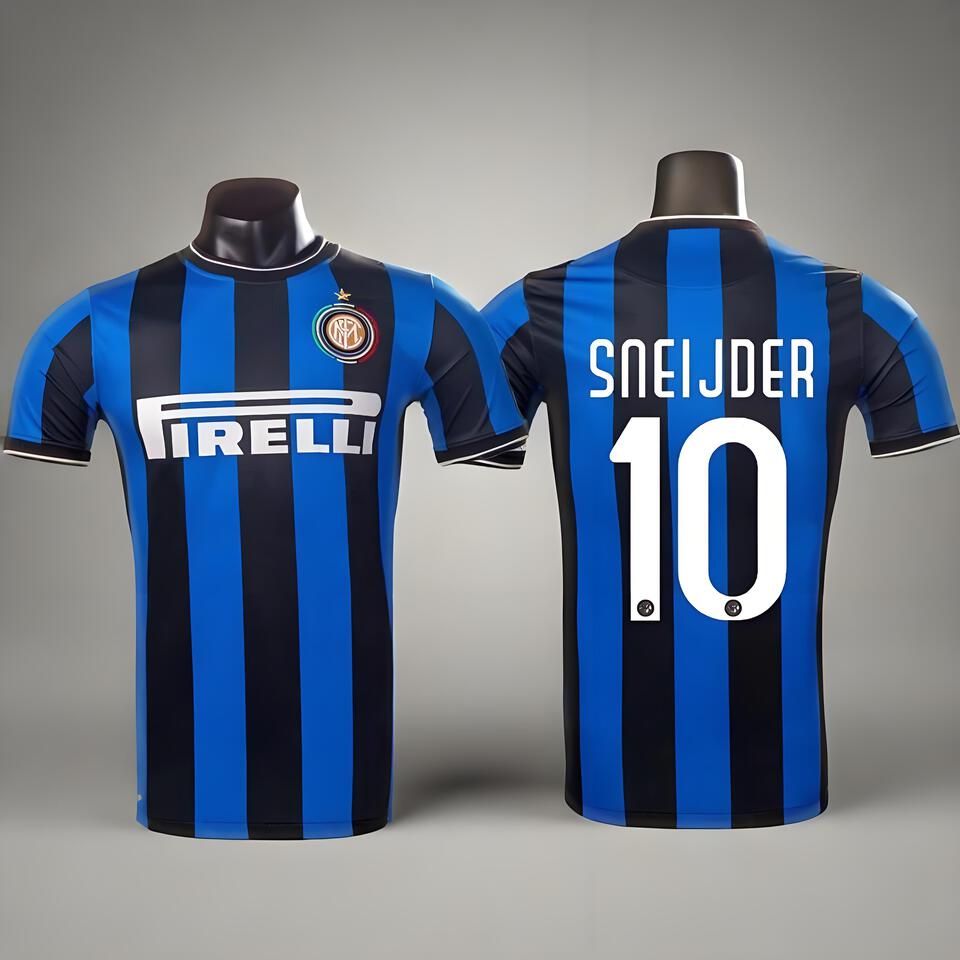 Inter Sneijder 10 Home Jersey Blue Black - Official Football Shirt
