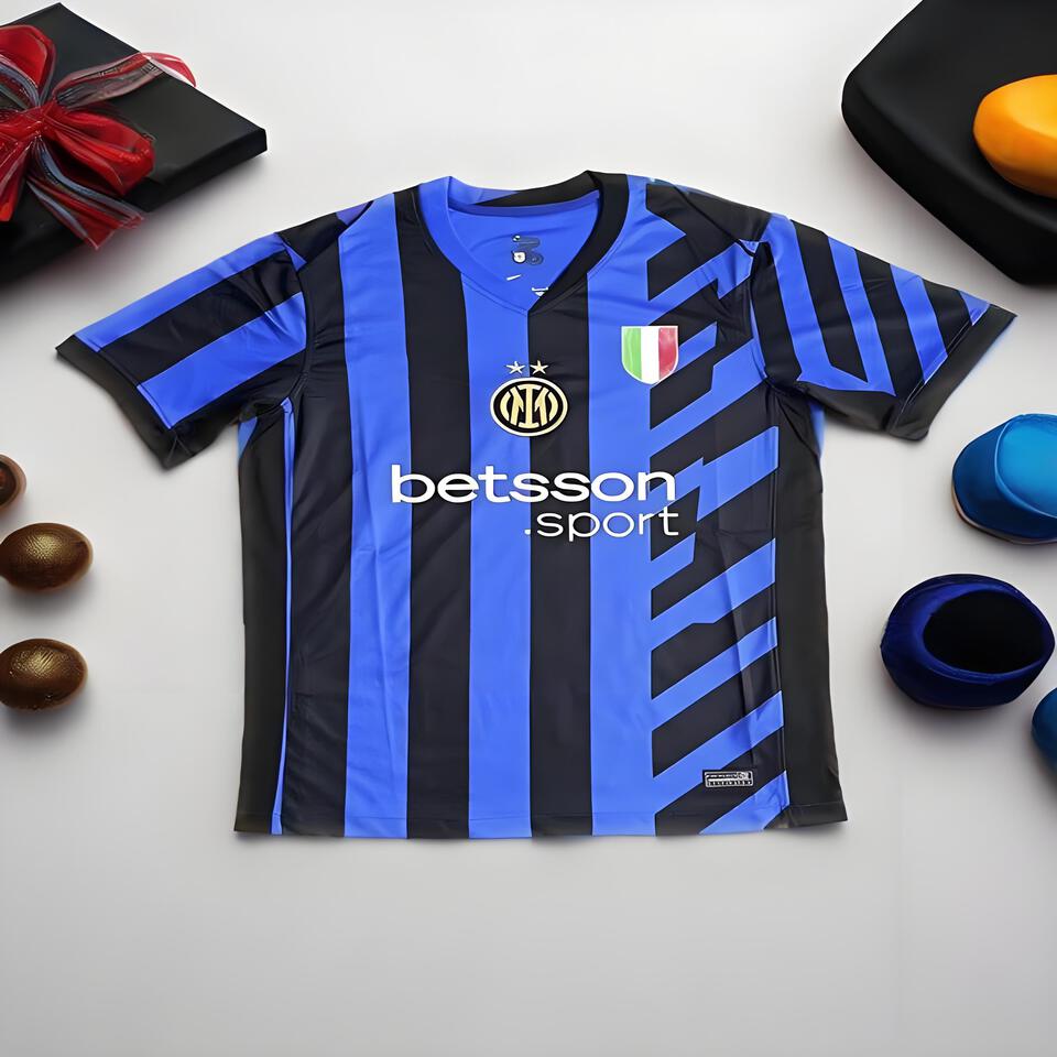Inter Stripe Home Shirt – Classic Football Jersey for Men