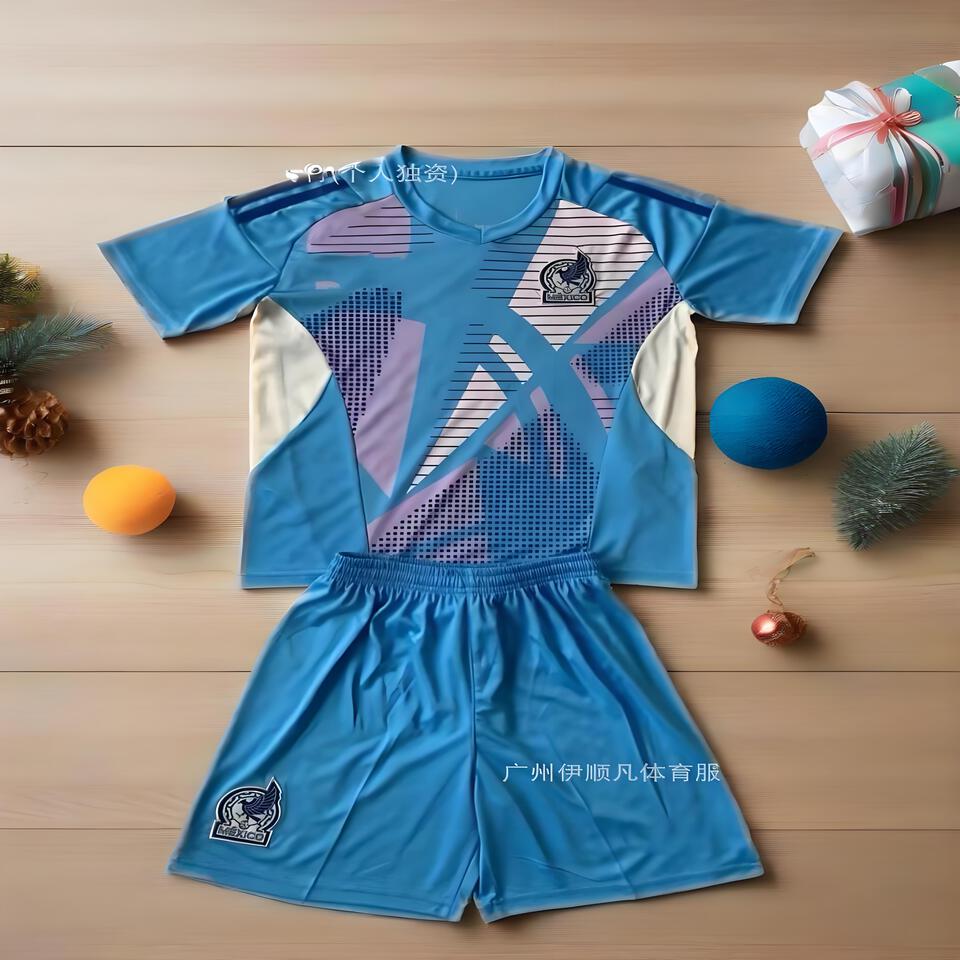 ISF Mexico Goalkeeper Blue Breathable Quick-Dry Sports Set
