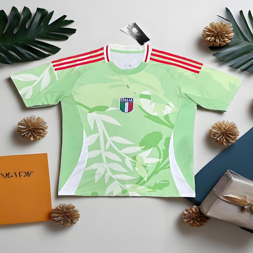 ITALIA Light Green Men's Women's Breathable Sports Trendy T-Shirt