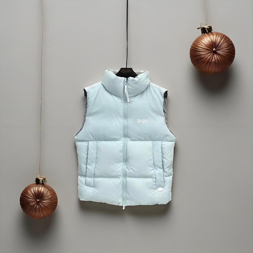Jil Sander Light Blue Puffer Vest Warm Lightweight Minimalist