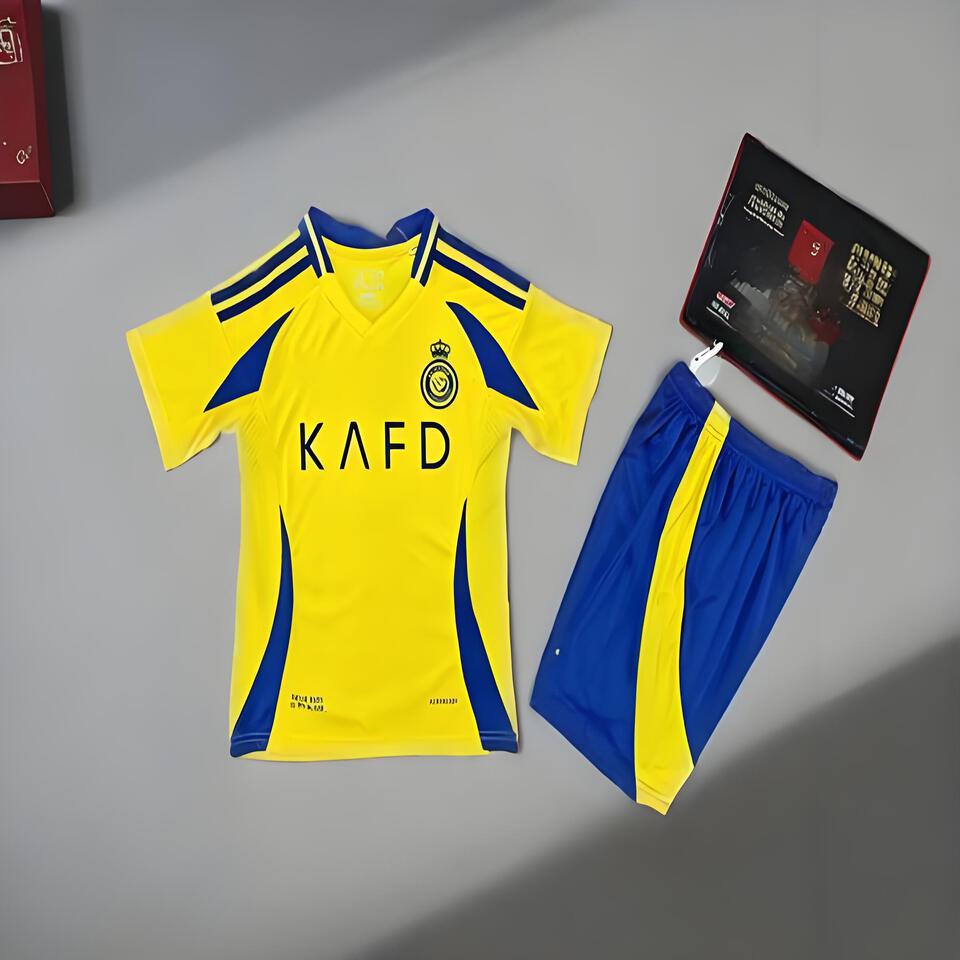 KAFD Blue and Yellow Sports Set Breathable Mesh Men Women Classic Outfit