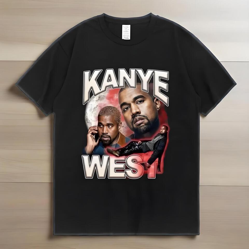 Kanye West Black Cotton Oversized T-Shirt