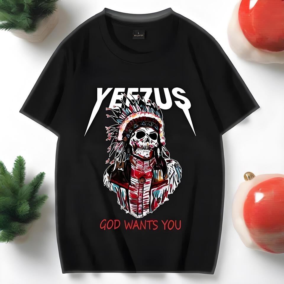 Kanye Yeezus T-Shirt Street Style Unisex Cotton Tee