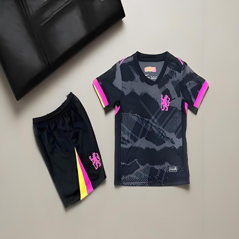 Kappa Breathable Sportswear Set Black Pink Yellow Trendy Classic