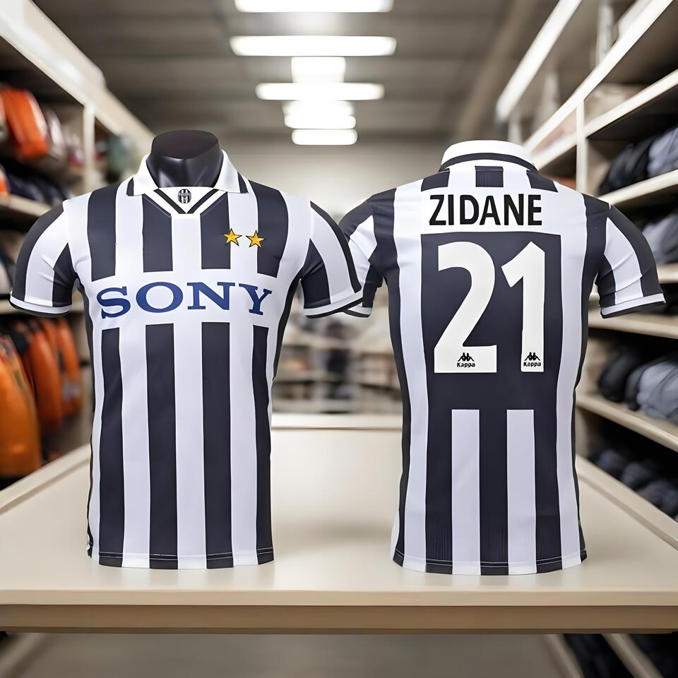 Kappa Retro Football Vintage Black and White T-Shirt