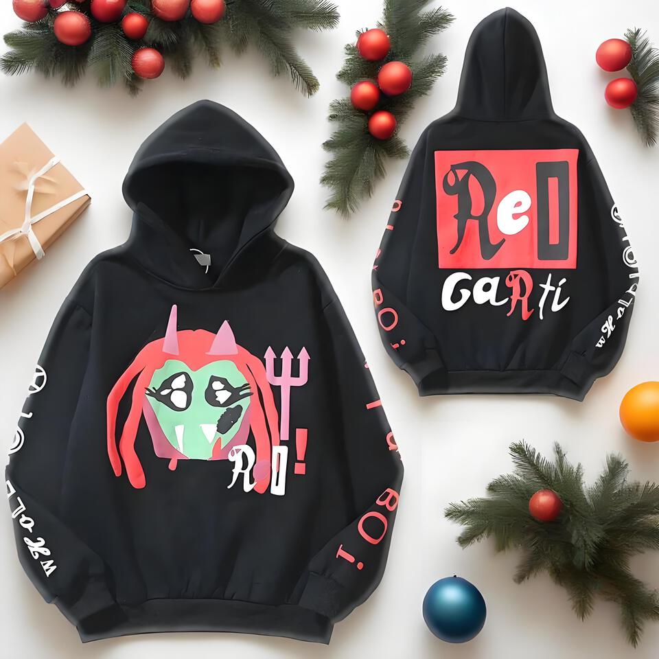 Kid Cudi Black Cotton Hoodie Unisex Streetwear Print Sweatshirt