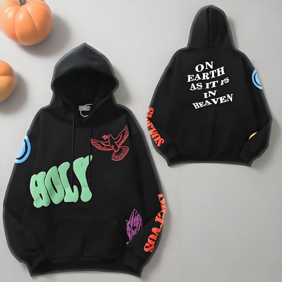 Kid Cudi Black Hoodie Unisex Street Style Print Sweatshirt