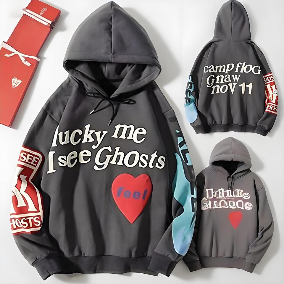 Kid Cudi Hooded Charcoal Cotton Streetwear Unisex Sweatshirt