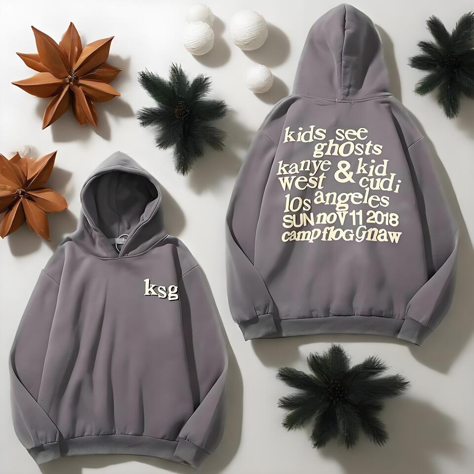 Kid Cudi KSG Grey Hoodie Pullover Sweatshirt