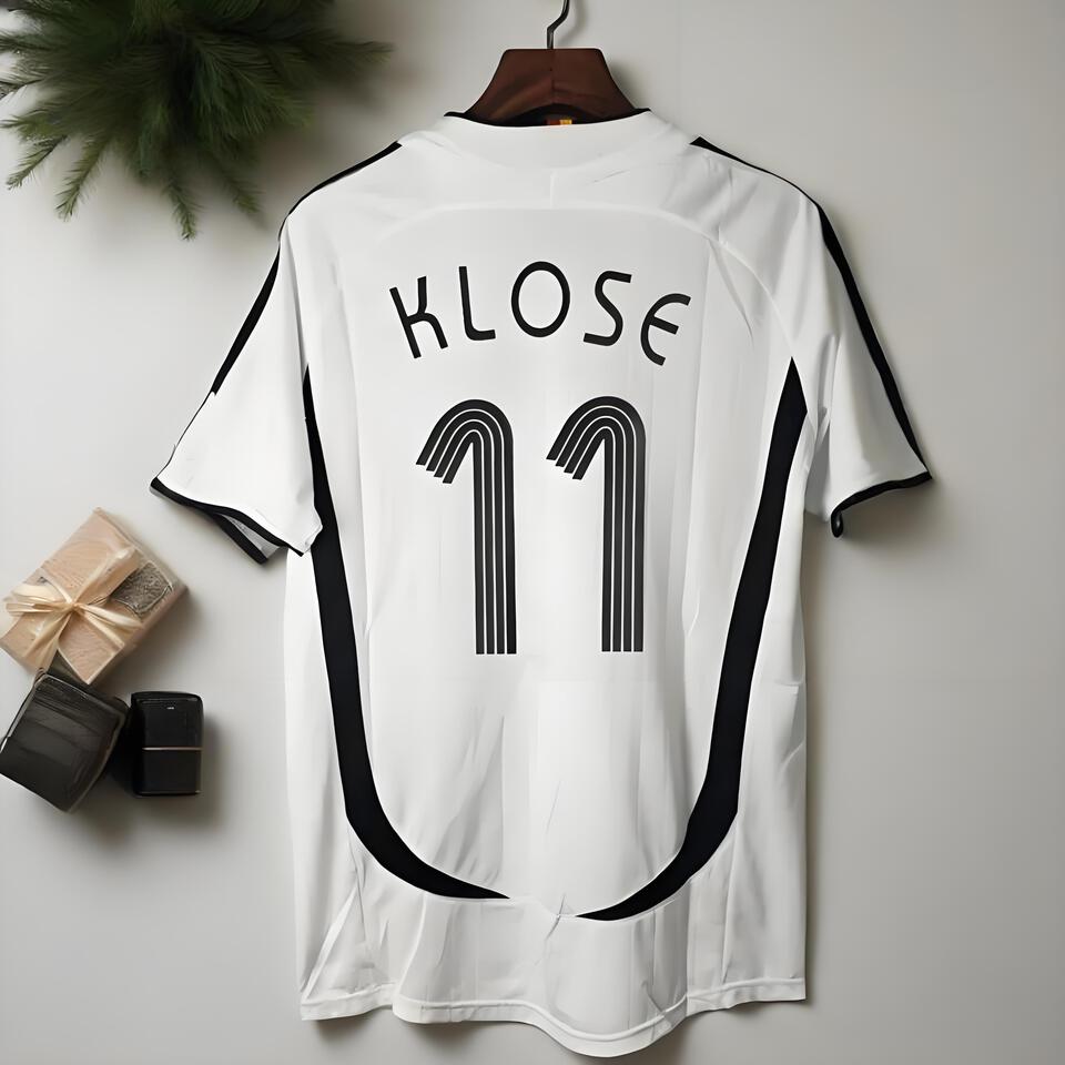 Klassiker Germany 11 Klose White Soccer Jersey