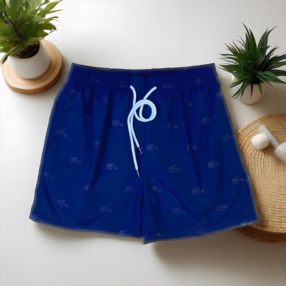 Lacoste Classic Croc Print Blue Shorts for Men