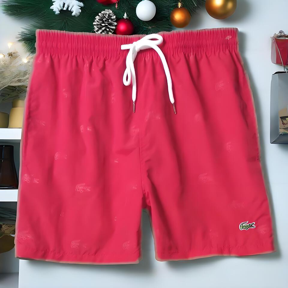 Lacoste Classic Red Shorts for Men | Casual Cotton Shorts