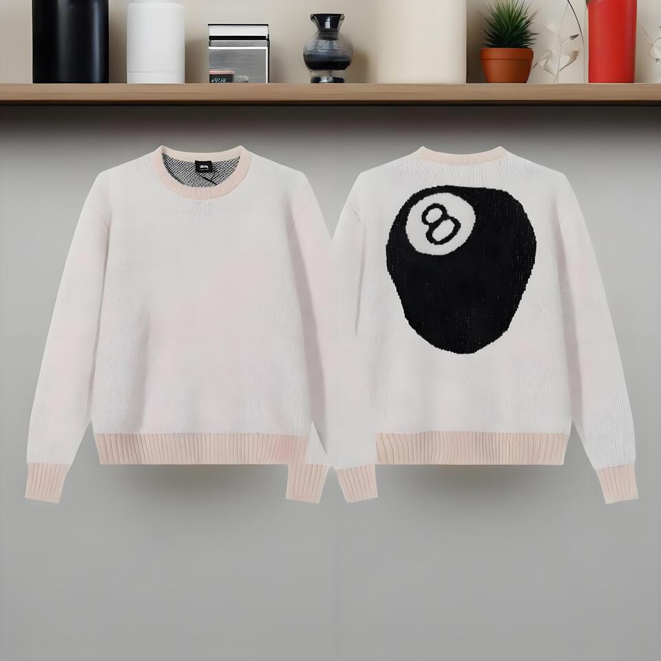 Lago Beige Pink Knit Round Neck Sweater