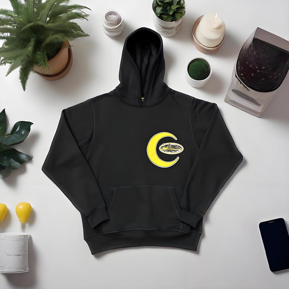 Lago Black Cotton Hoodie Streetwear Style