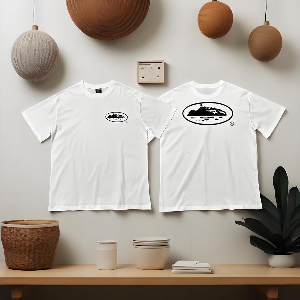 Lago Combed Cotton Relaxed Fit Crew Neck T-Shirt