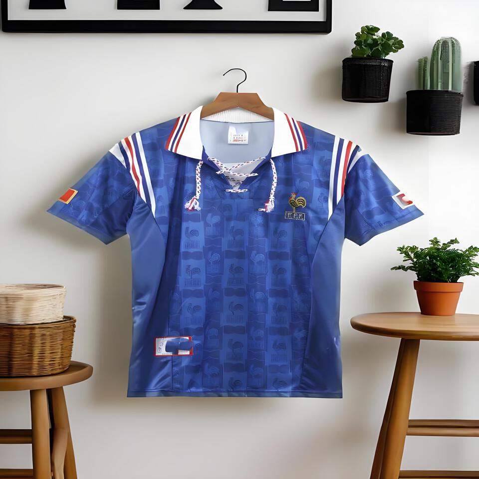 LCS Football Blue Tee: Classic Vintage Style Short Sleeve T-Shirt for Men