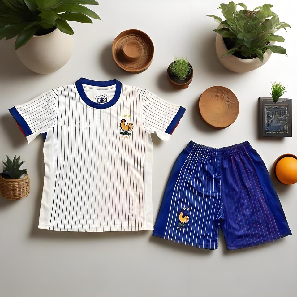 Le Coq Sportif Classic Blue White Breathable Cotton Casual Tracksuit