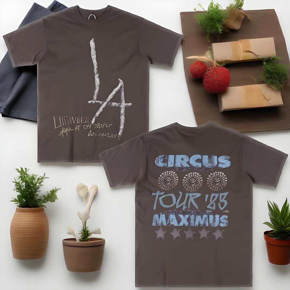 Liiiiveee Japer Retro Tour Print Cotton T-Shirt