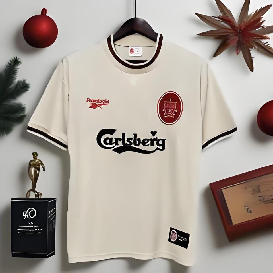 Liverpool FC Carlsberg Men's Vintage Cream T-Shirt