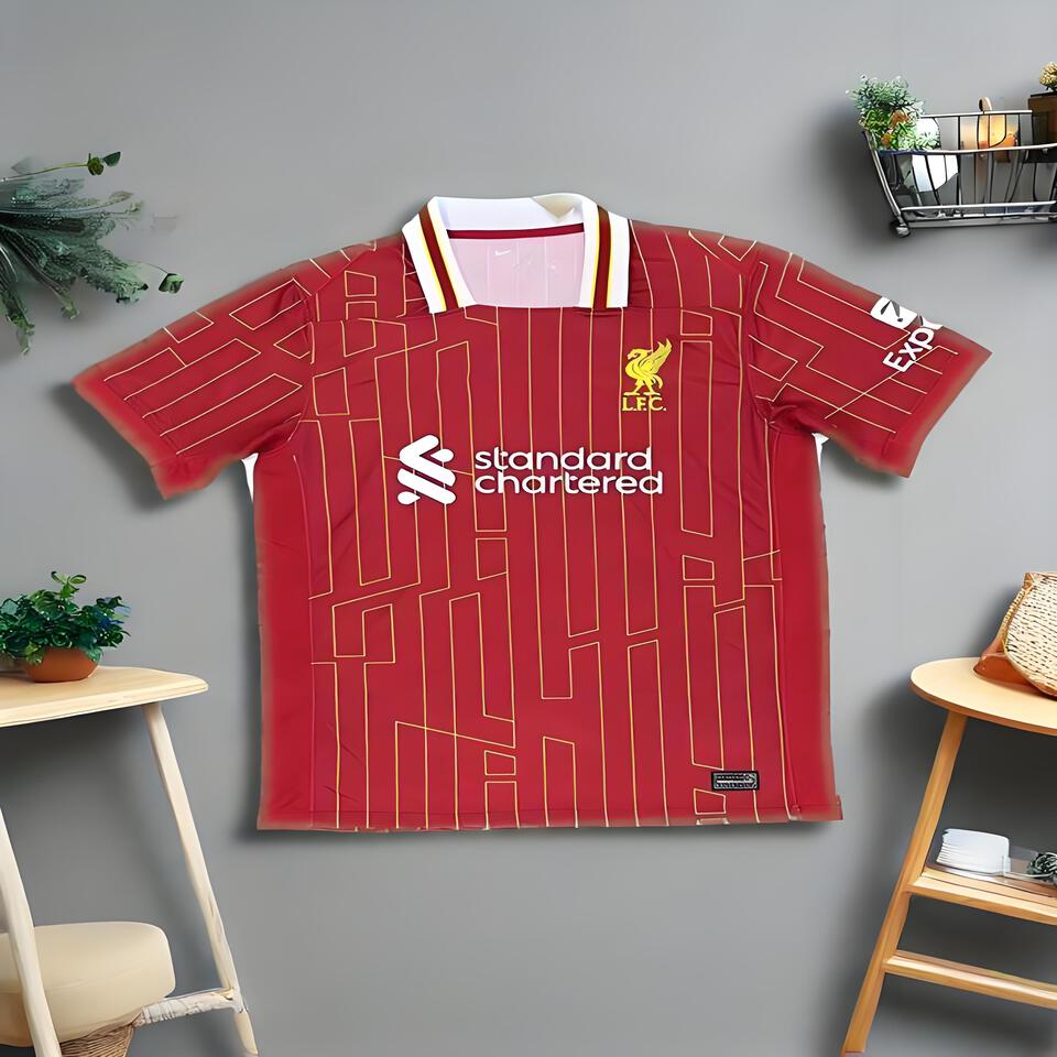Liverpool FC Home Authentic Breathable Jersey Men Women Retro Vintage