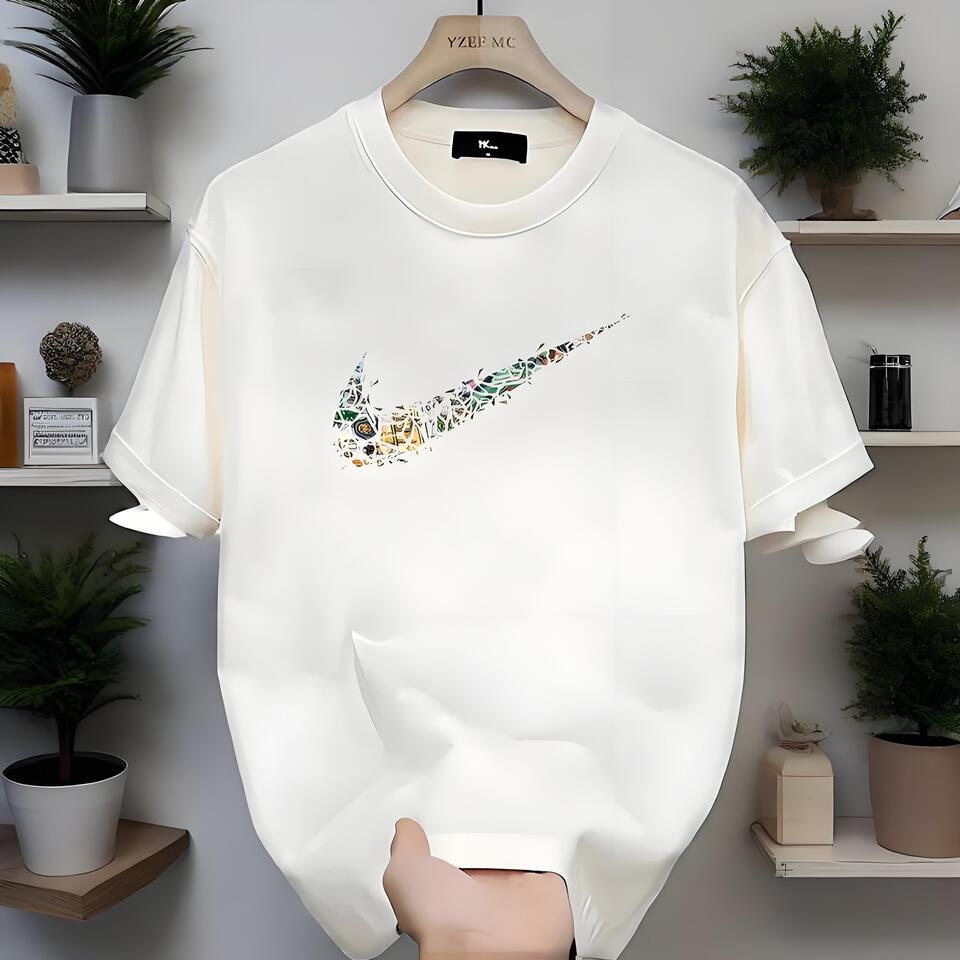 Loose White Cotton Graffiti T-Shirt Unisex Streetwear