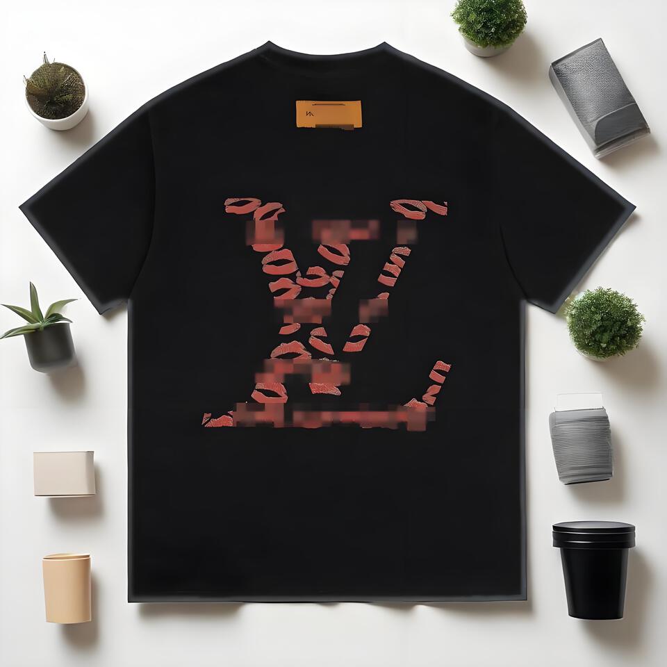 Louis Vuitton Black Cotton Classic LV Print T-Shirt
