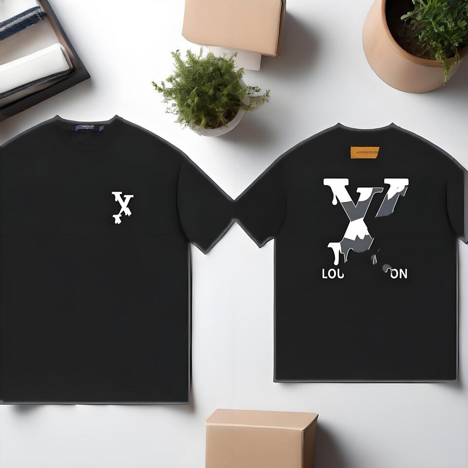 Louis Vuitton Black Cotton Oversized Casual T-Shirt
