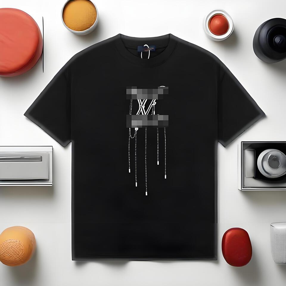 Louis Vuitton Black Cotton Oversized Short Sleeve T-Shirt