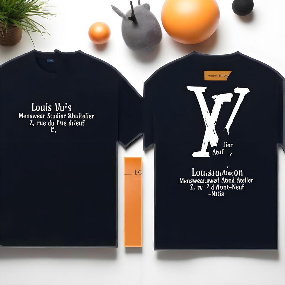Louis Vuitton Studio Cotton Unisex Black T-Shirt