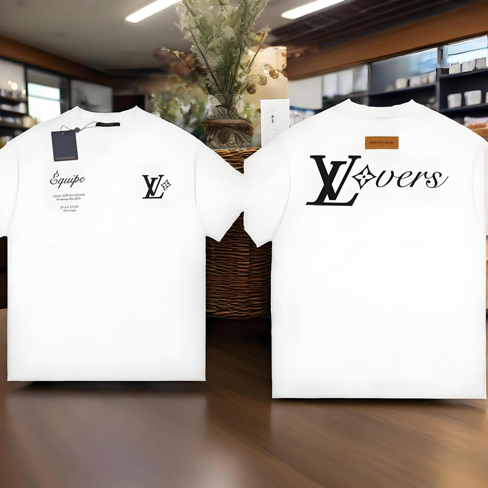 Louis Vuitton Vlovers White Cotton Oversized T-Shirt