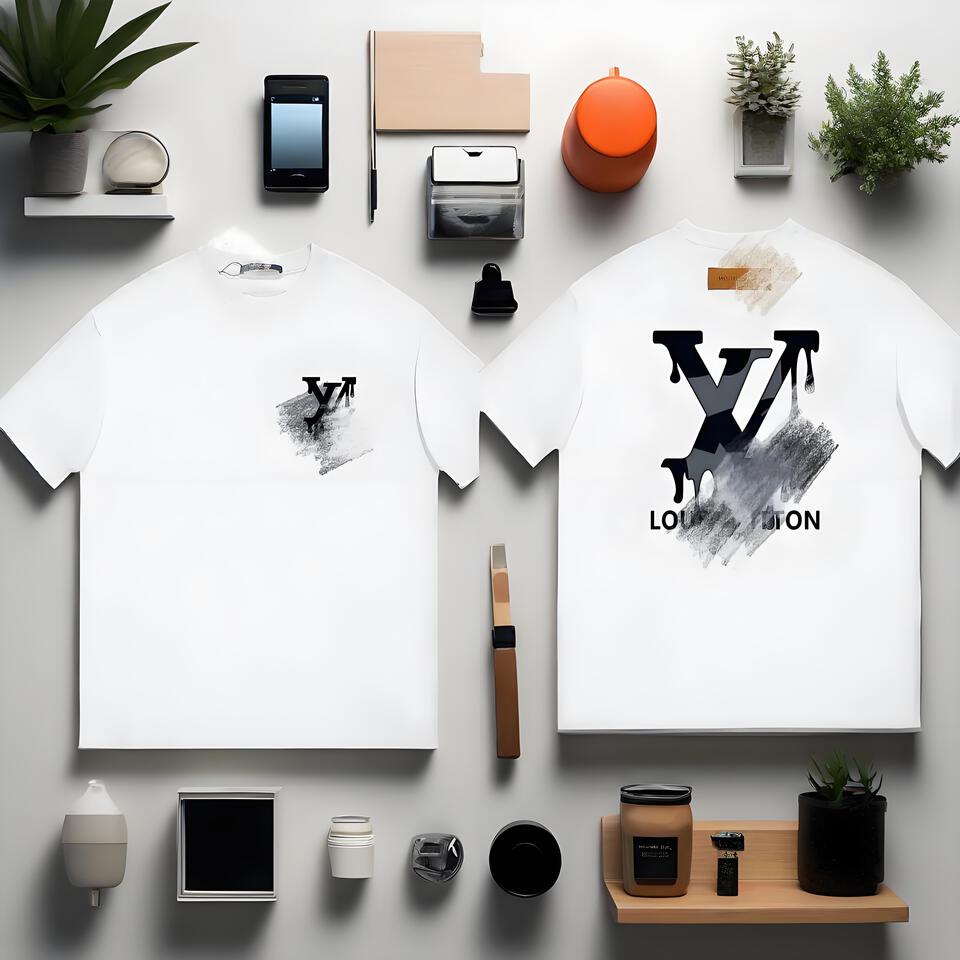 Louis Vuitton White Cotton Graffiti Unisex Oversized T-Shirt