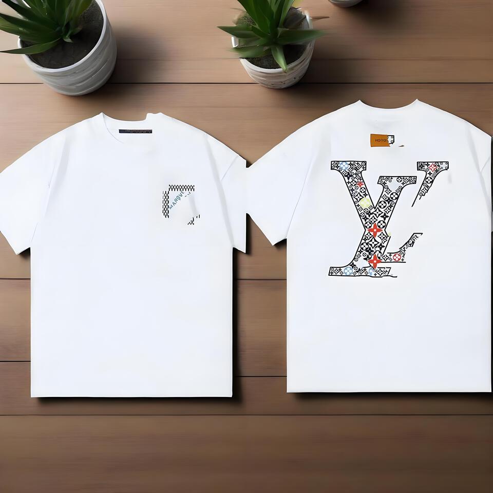 Louis Vuitton White Cotton Oversized T-Shirt Unisex Monogram
