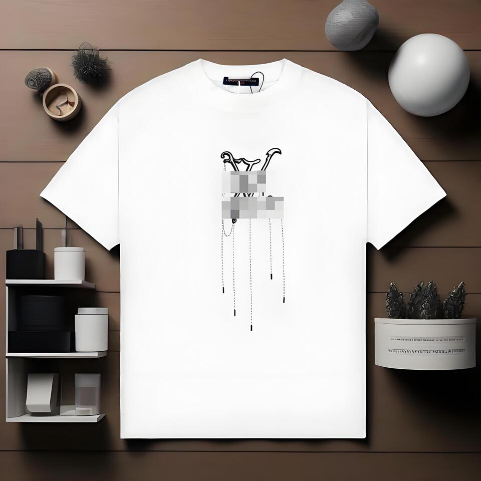 Louis Vuitton White Cotton Oversized T-Shirt Unisex Streetwear