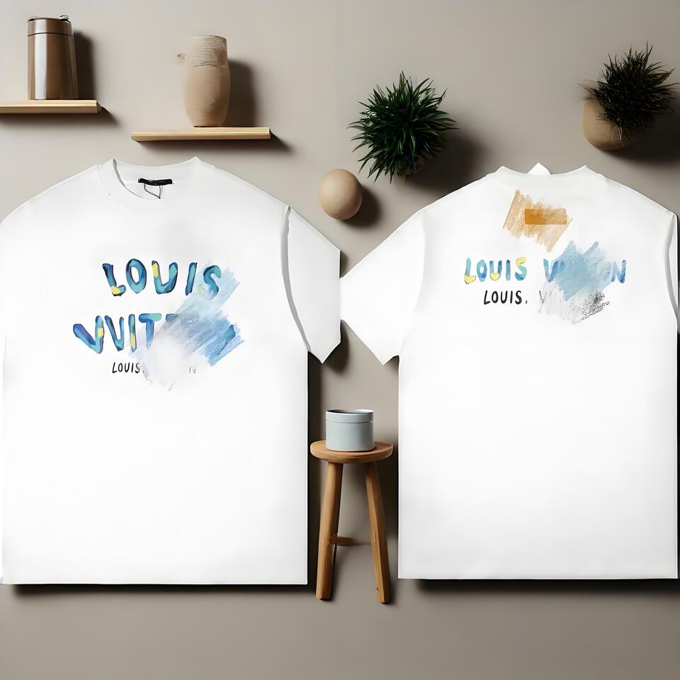 Louis Vuitton White Graffiti Cotton T-Shirt