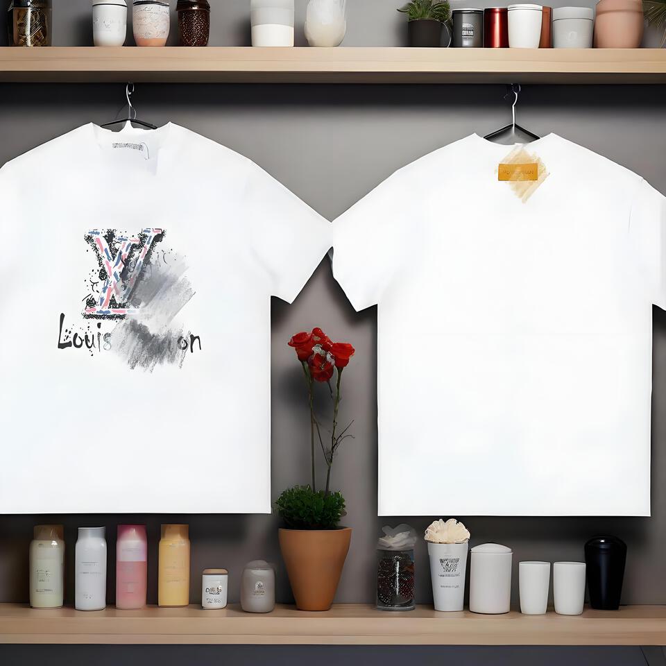 Louis Vuitton White Graffiti Monogram Cotton T-Shirt