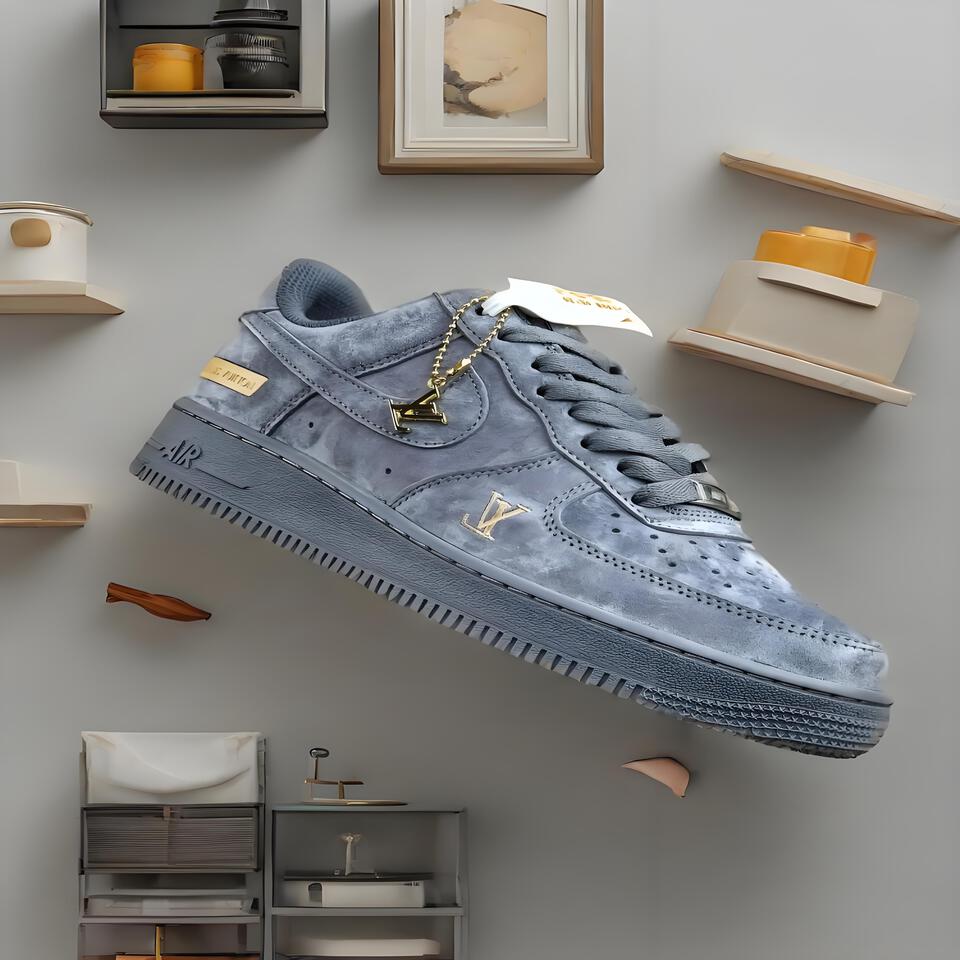 Louis Vuitton x Union AF1 Suede Grey Sneakers
