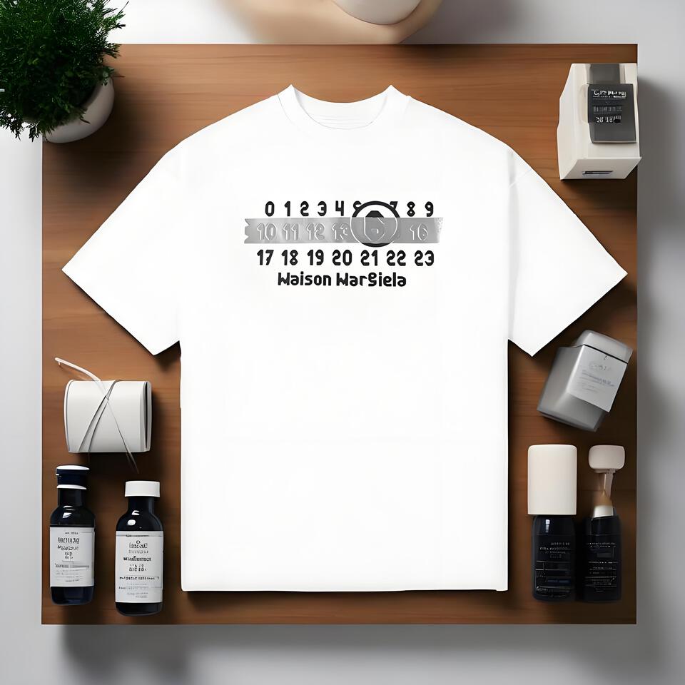 Maison MarSiela Loose Fit Cotton Digital Print T-Shirt