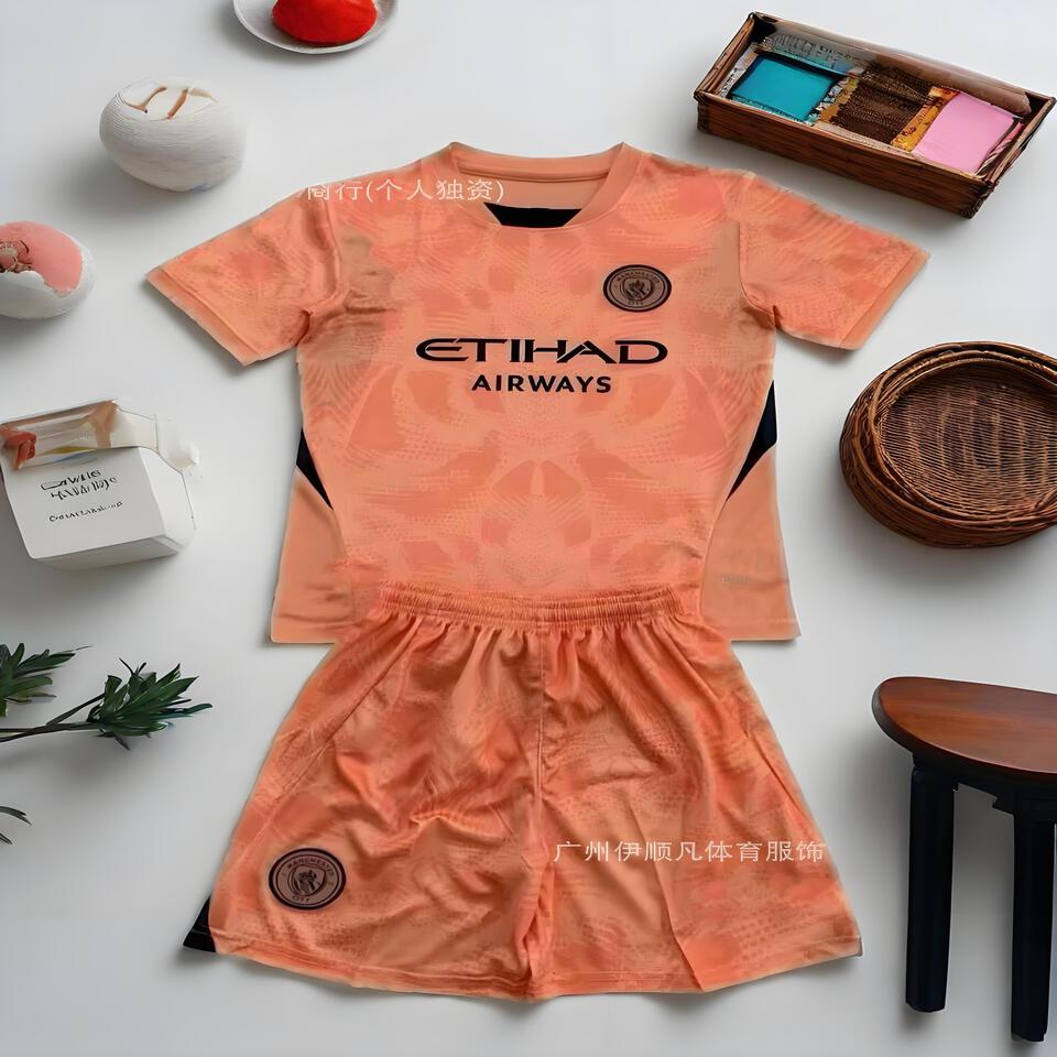 Man City Orange Goalkeeper Breathable Jersey - Official Replica