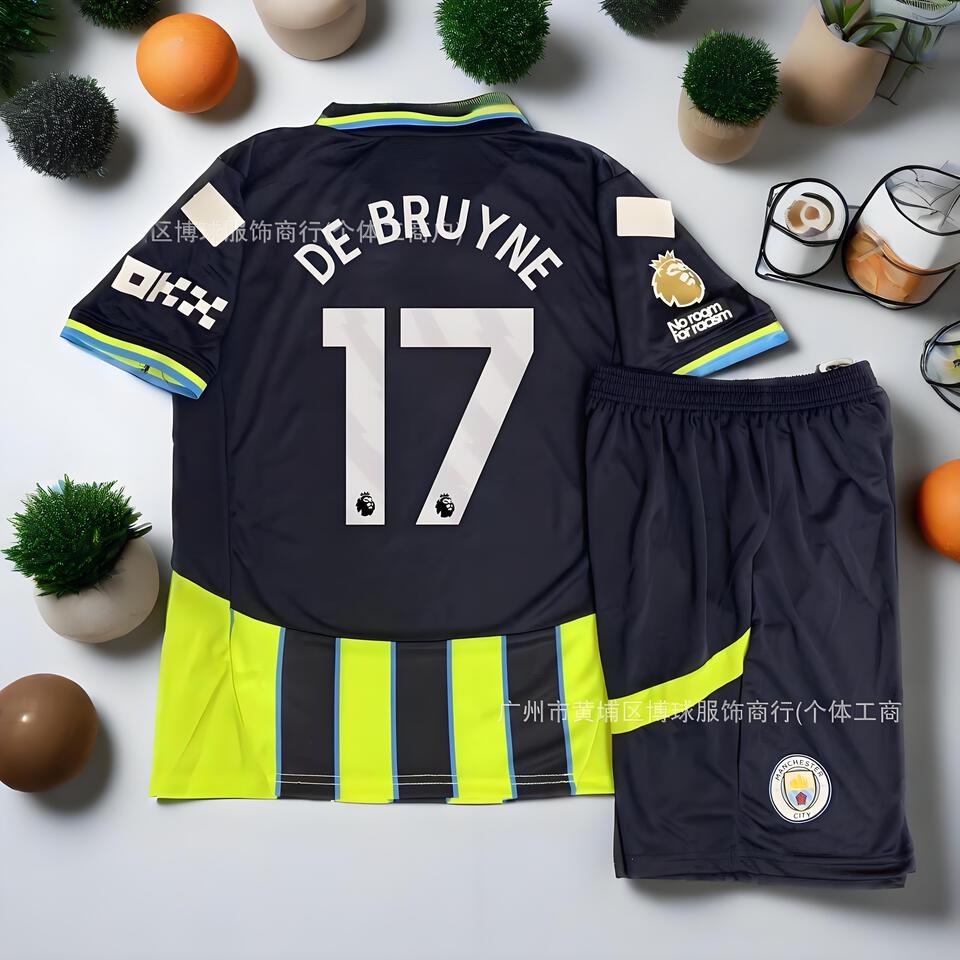 Manchester City De Bruyne 17 Black Football Jersey