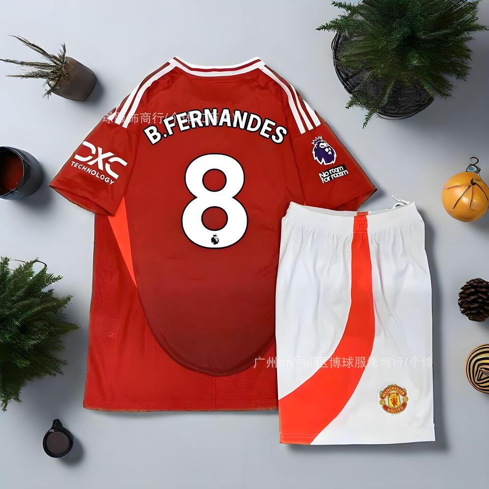 Manchester United B.Fernandes Home & Away Breathable Football Jersey Kit