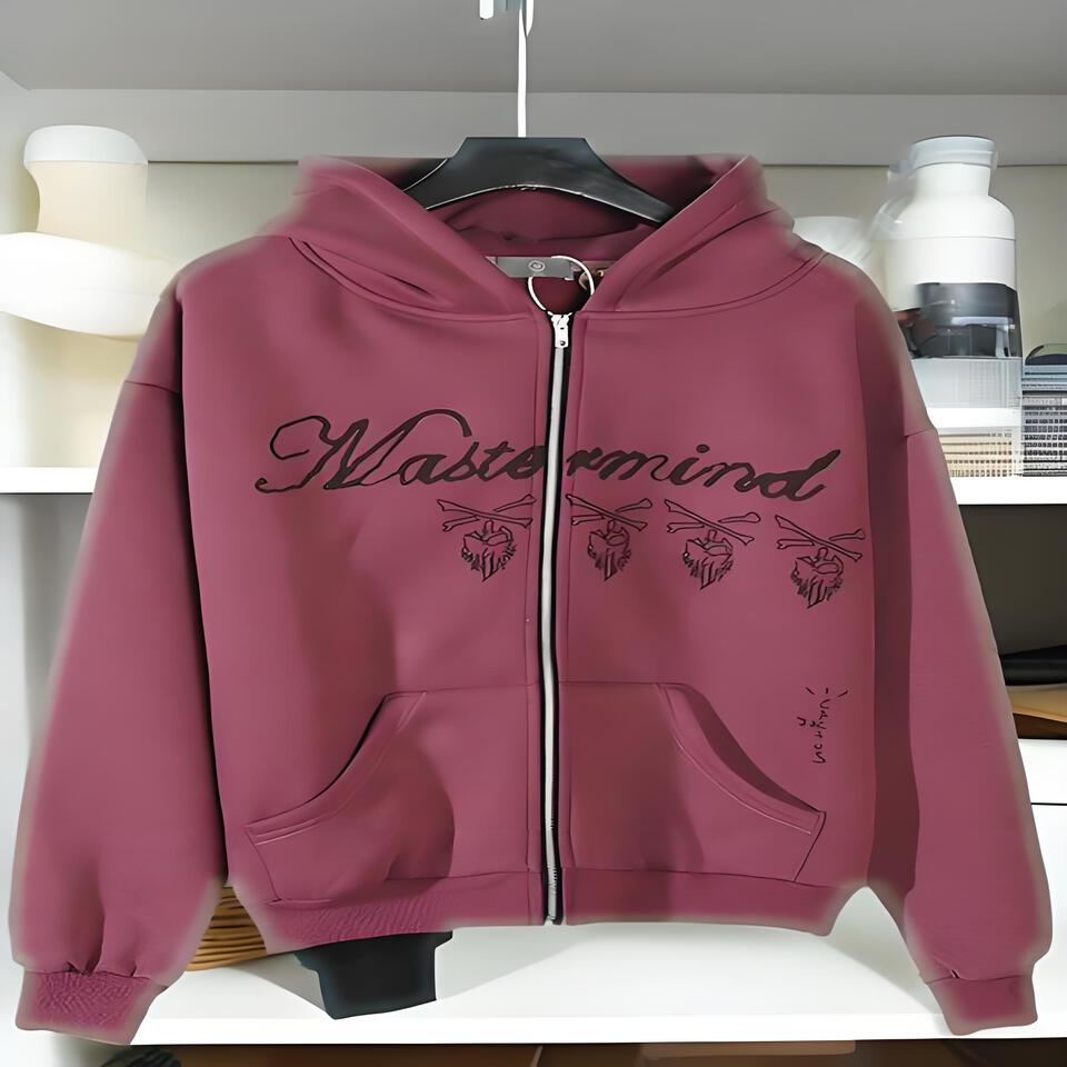 Mastermind Hoodie Unisex Oversized Streetwear Cotton Blend