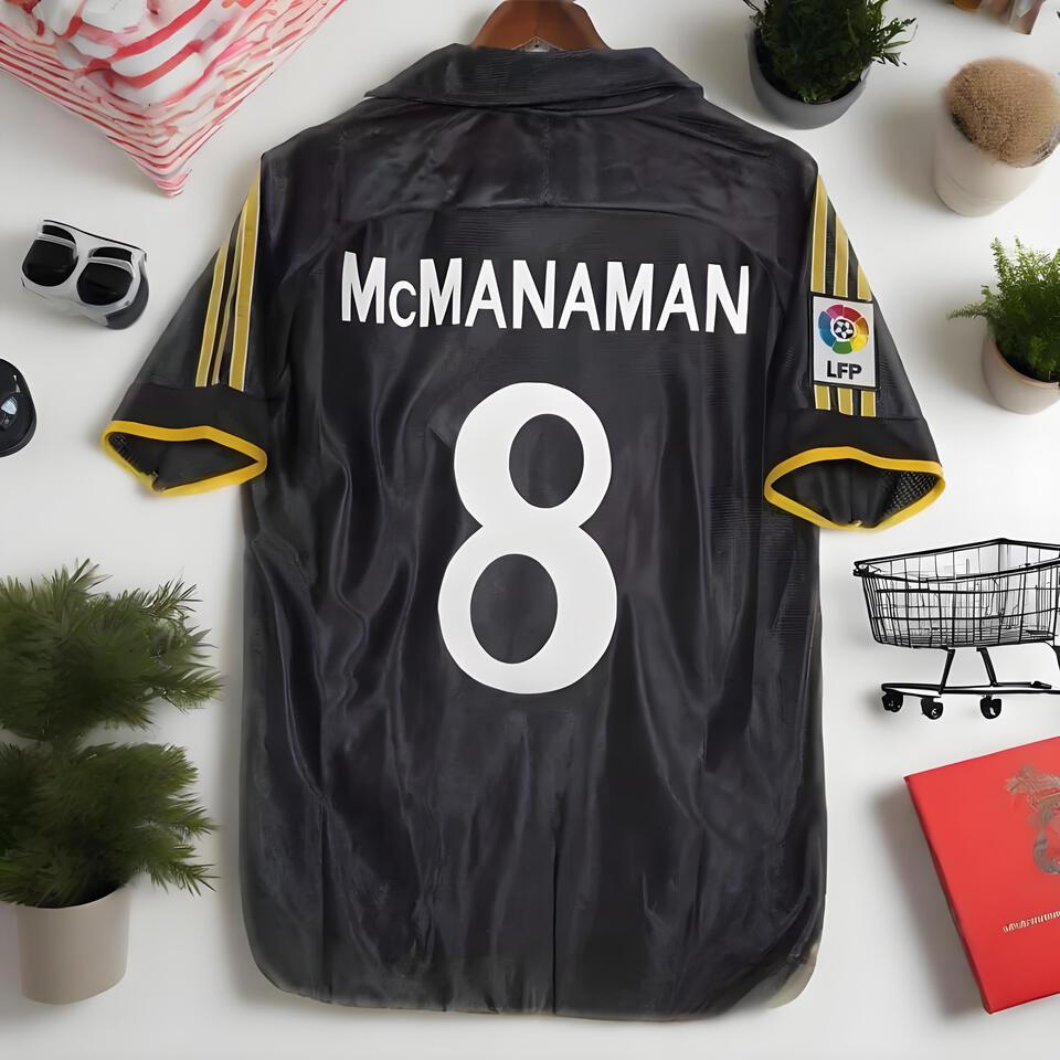 McMANAMAN 8 Black Breathable Mesh Football Jersey