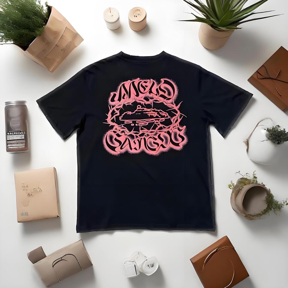 Meld Circuit Black Unisex Street Style Short Sleeve T-Shirt