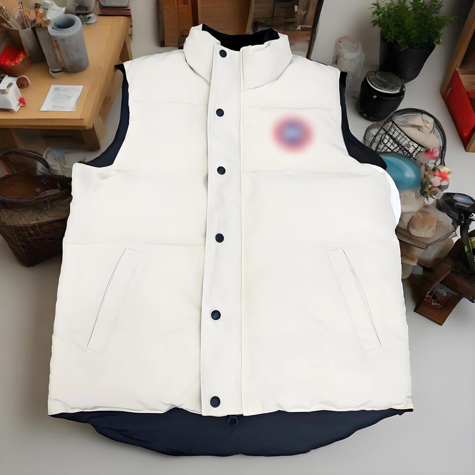 Men's Women's Padded Vest Stand Collar Warm Winter