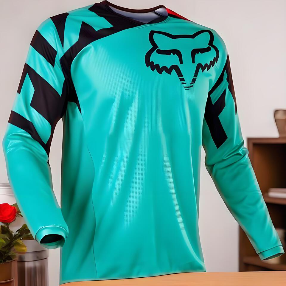 Mint Green Quick-Dry Polyester Mesh Trail Running Shirt