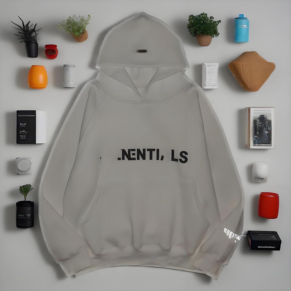 NENTI LS White Reflective Hoodie Men's Streetwear Pullover